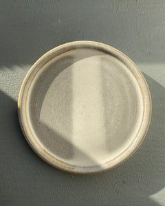 Hand thrown saucer by ceramicist Emily Dillon. Made in Ireland