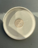 Hand thrown ceramic garlic grater made in Ireland by ceramicist Emily Dillon. Irish pottery