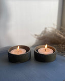 Handmade candle holders. Ceramic tea light holders made on the potters wheel by Emily Dillon. Made in Ireland