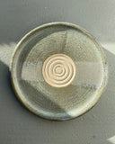 Hand thrown ceramic garlic grater made in Ireland by ceramicist Emily Dillon. Irish pottery