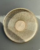Hand thrown ceramic garlic grater made in Ireland by ceramicist Emily Dillon. Irish pottery
