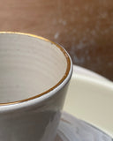 Tumbler with Gold Rim