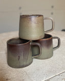 3 Speckle Brown Cups SECONDS