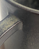 3 Charcoal Black Mugs SECONDS