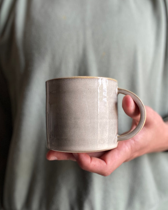Hand thrown ceramic mug made in Ireland by ceramicist Emily Dillon. Irish pottery